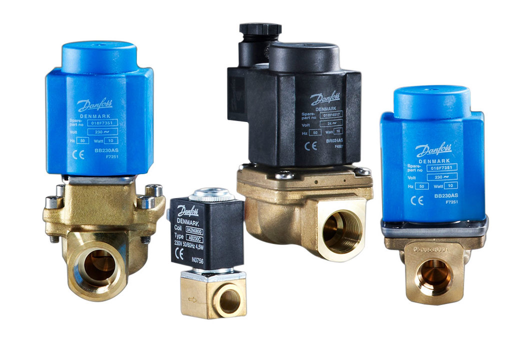Elektromagnetické ventily Danfoss EV220B, EV250B, EV251B